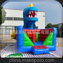 【節(jié)日大促銷 充氣蹦蹦床 充氣藍(lán)色蹦蹦床 充氣藍(lán)色恐龍蹦蹦床】價格,廠家,圖片,充氣玩具,廣州森陽氣模制品-
